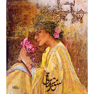 Sadaf Yasir, 25 x 28 Inch, Acrylic on Canvas, Figurative Painting, AC-SDY-005